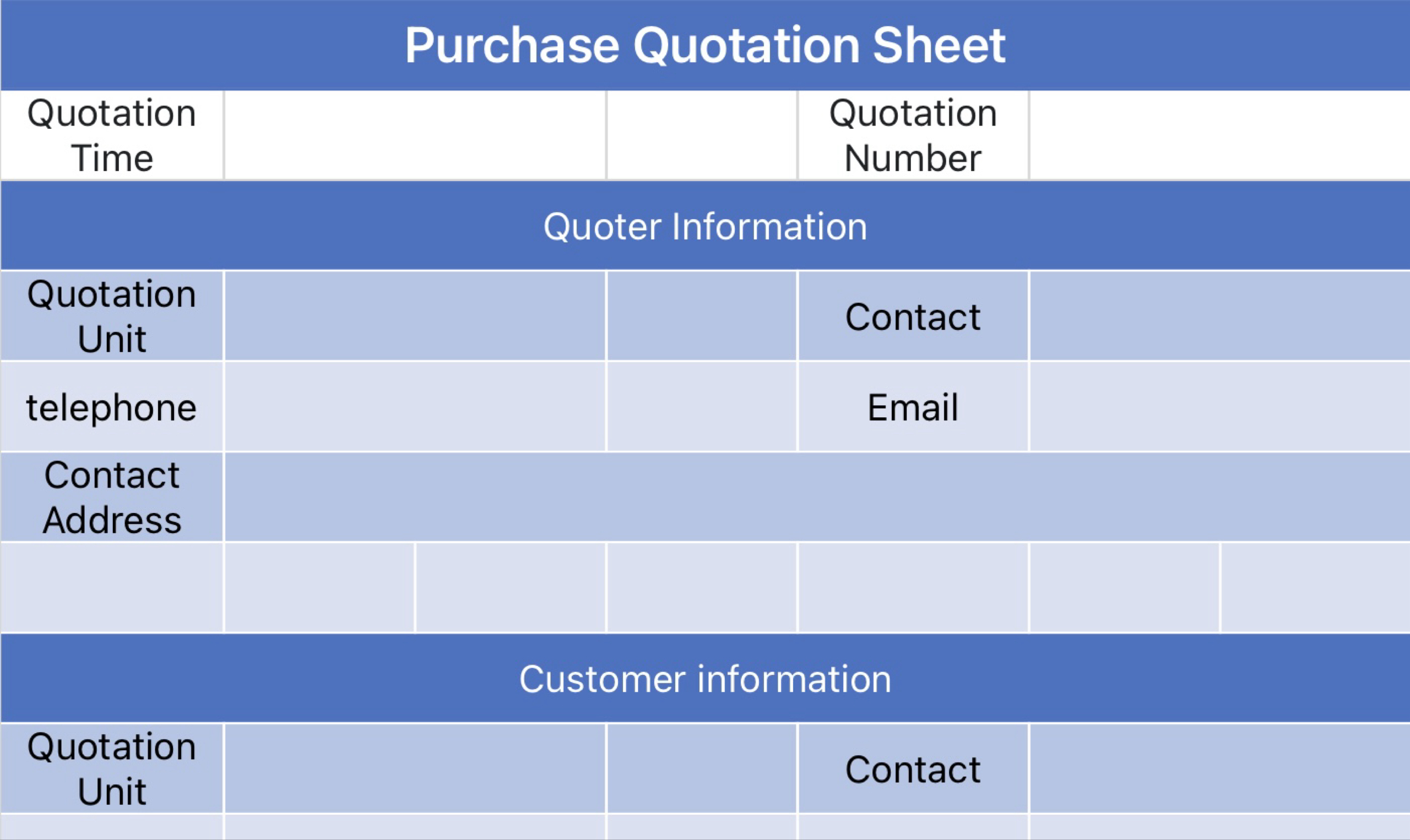 Purchase quotation 2